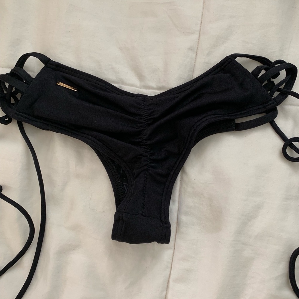 Black cheeky vs swimsuit bottoms